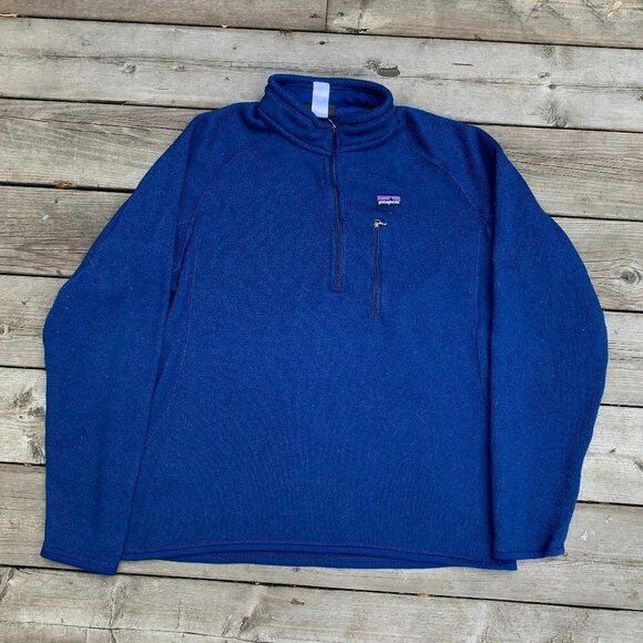 Patagonia Better Sweater Half Zip Jacket XL Blue - Picture 1 of 11